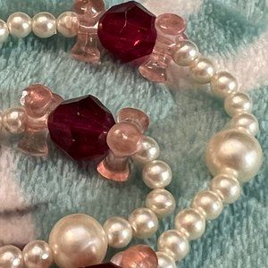 Vintage handmade beaded necklace lot - 5 necklaces